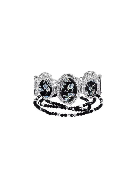 Bracelet Grue Blanche