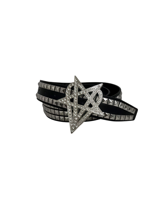 Ceinture cloutée d'étoiles