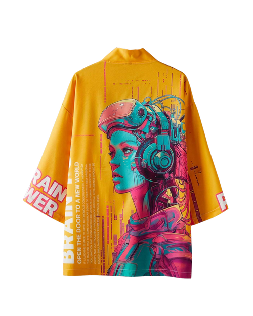 Cyberpunk Graphic Kimono
