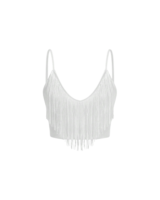 Haut court à franges