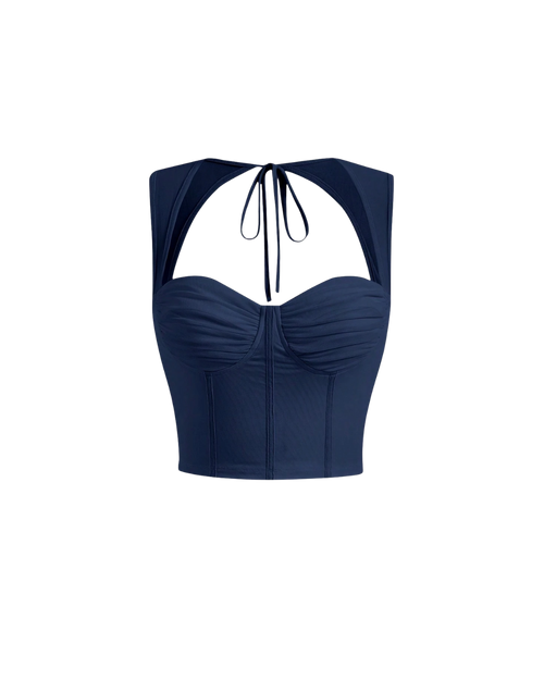 Back-Tie Corset Crop