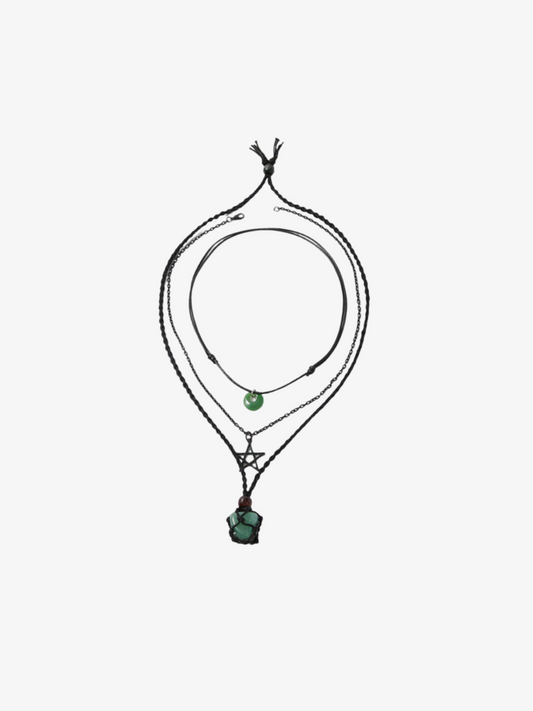 3 colliers faits main