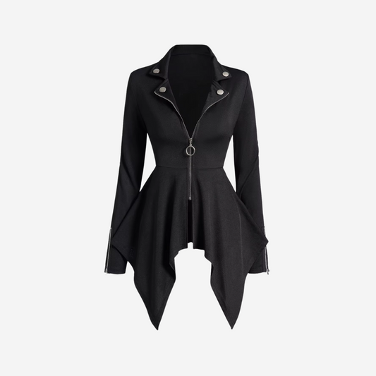Veste asymétrique noire