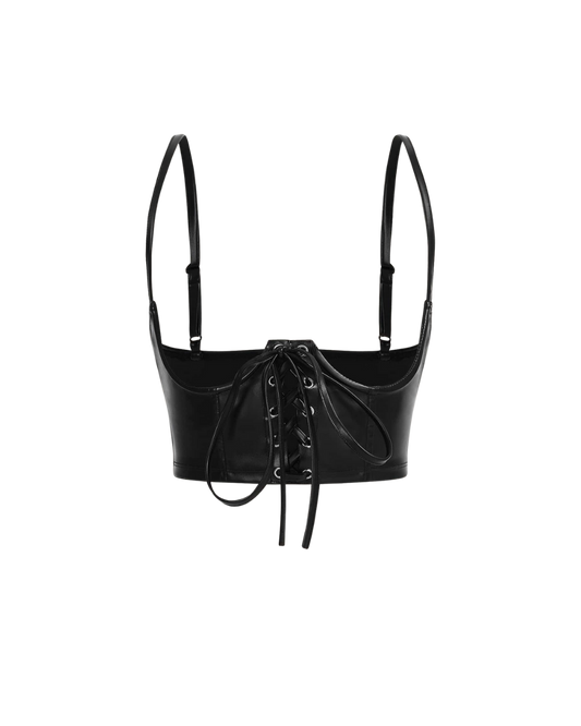 Haut corset à lacets