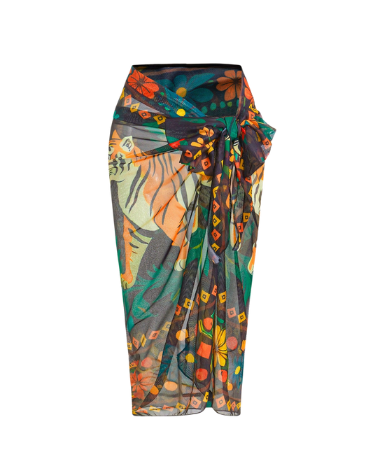 Tiger swimsuit cover-up