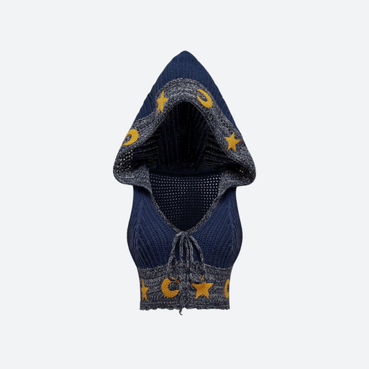 Haut à capuche sans manches style bohème