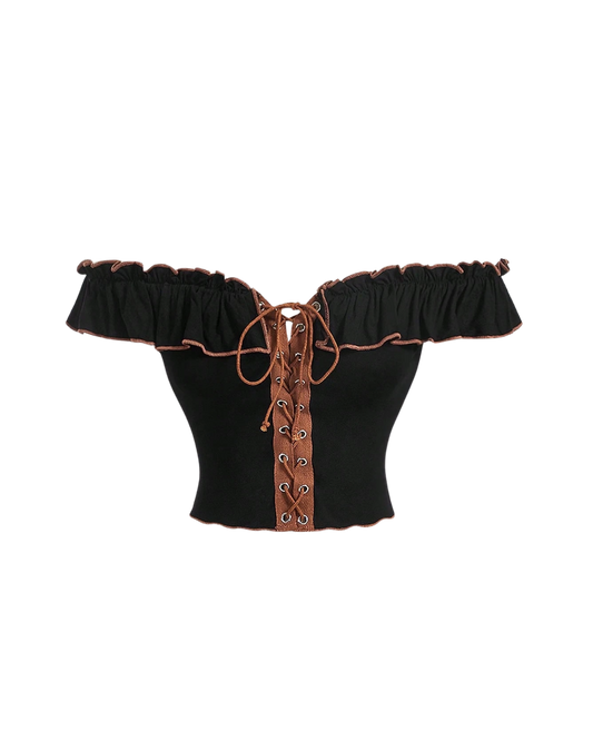 Ruffle Corset Top