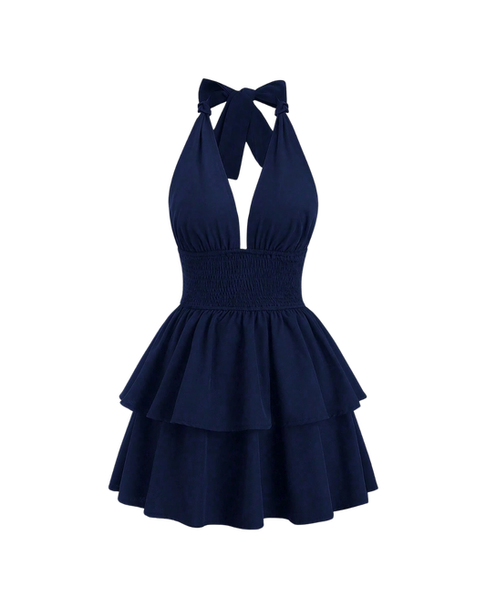 Mini-robe superposée