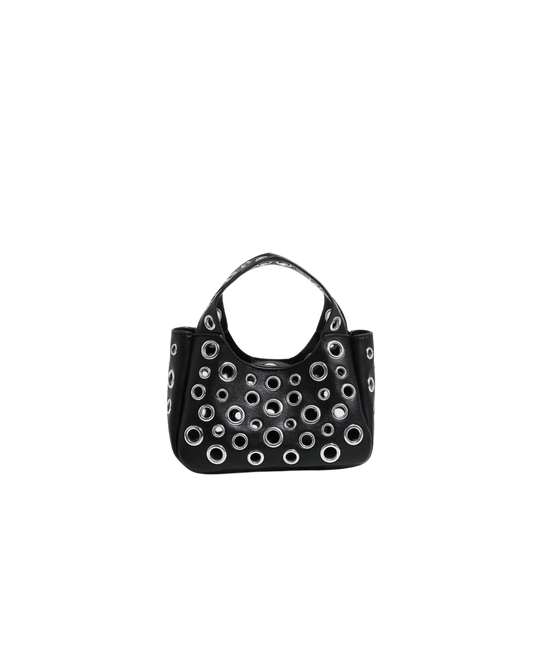 Edgy Eyelet Mini Handbag