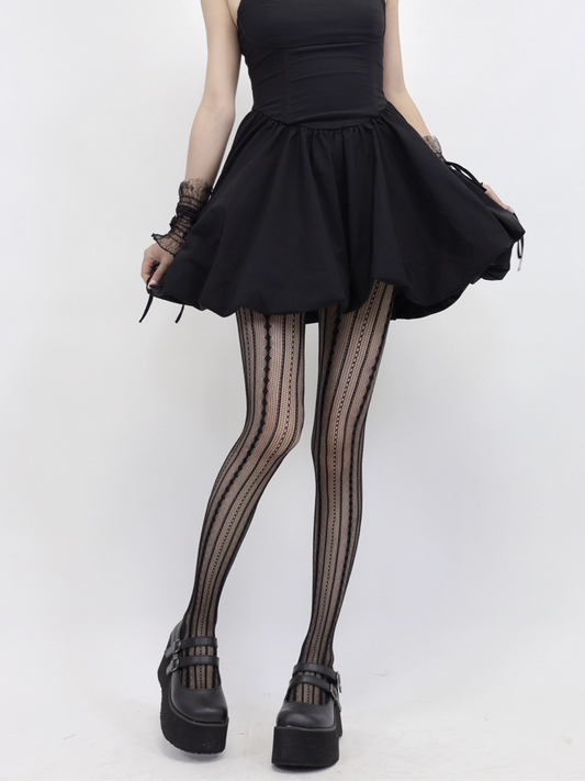 Collants à motifs résille