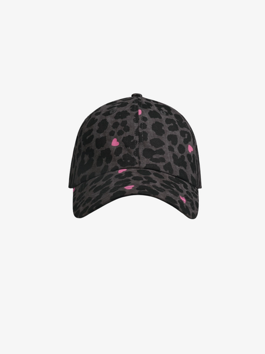 Chapeau à visière léopard