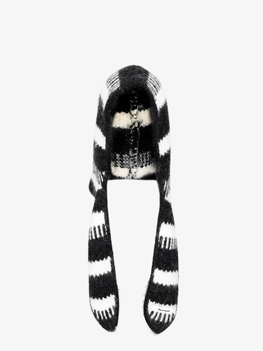 Chapeau en laine à oreilles de lapin