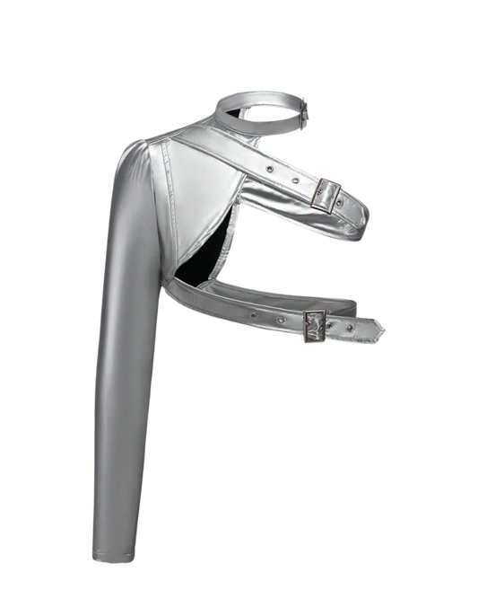 Veste courte asymétrique