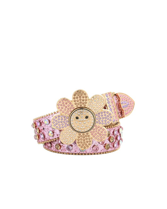 Ceinture à fleurs scintillantes