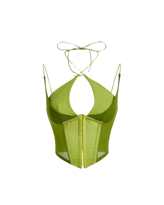 Haut corset à bretelles