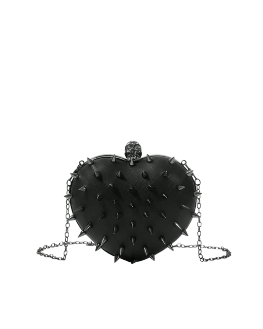 Heart-Shaped Skull Clutch