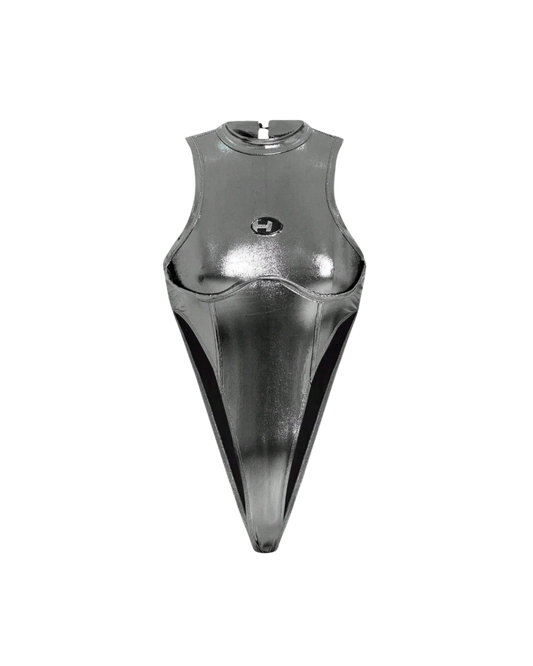 Body métallisé échancré