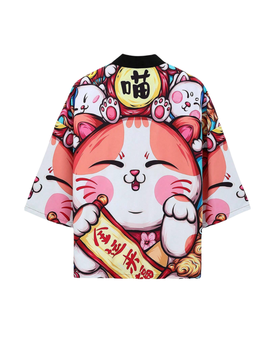 Veste kimono Lucky Cat