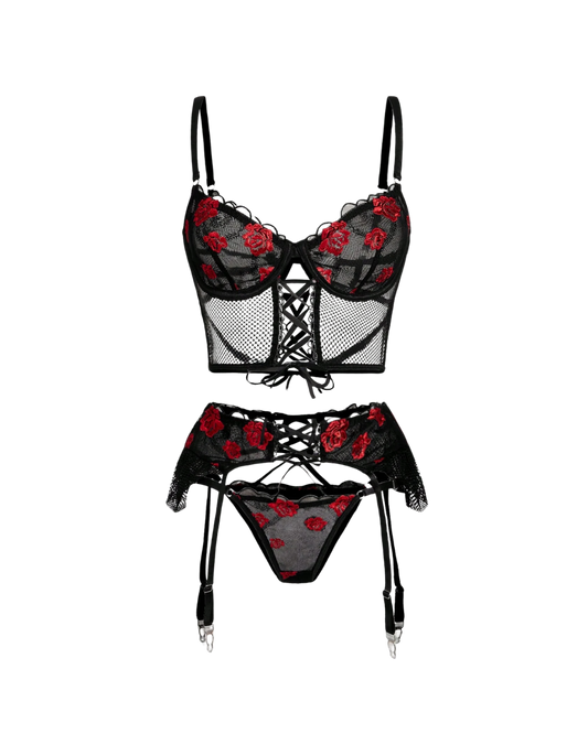 Ensemble de lingerie Rose Rouge