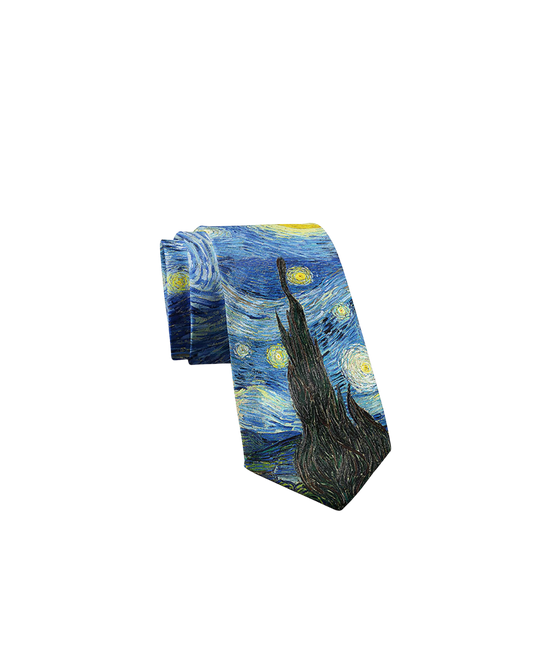 Cravate imprimée peinture