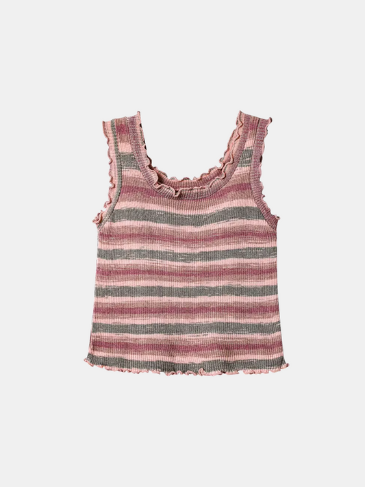 Débardeur en tricot rayé