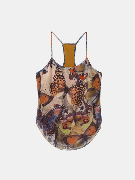 Débardeur en maille papillon