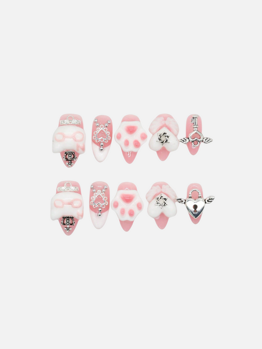 Kawaii 3D Press-On Nails.