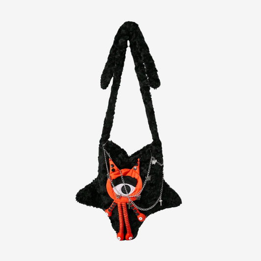 Sac en peluche gothique