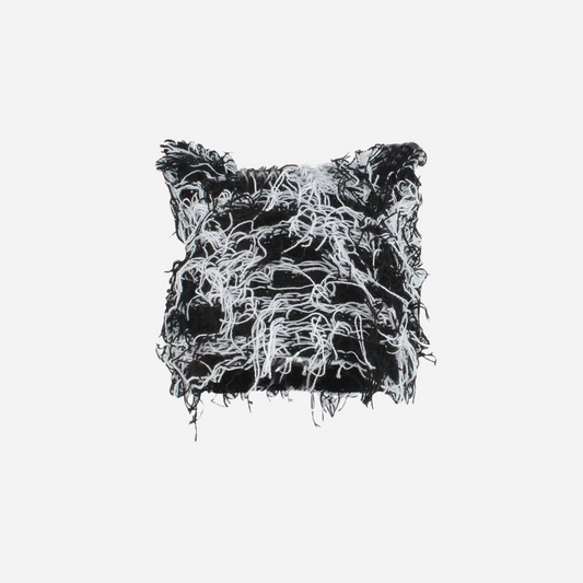 Chapeau en fourrure à poils longs et moelleux