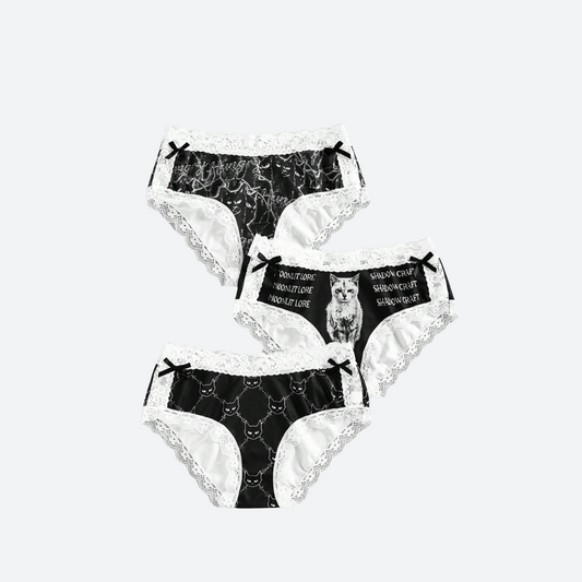 Ensemble culotte chat noir