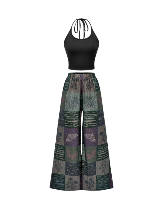 Ensemble vintage hippie