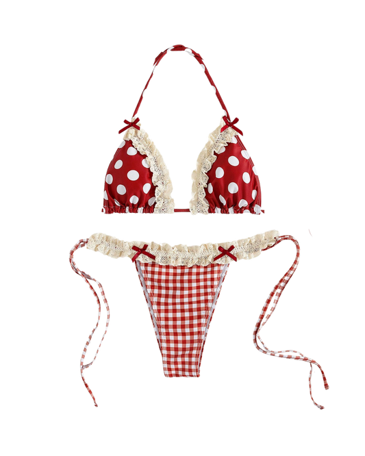 Polka Lace Bikin