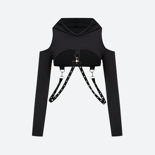 Punk Rock Crop Hoodie.