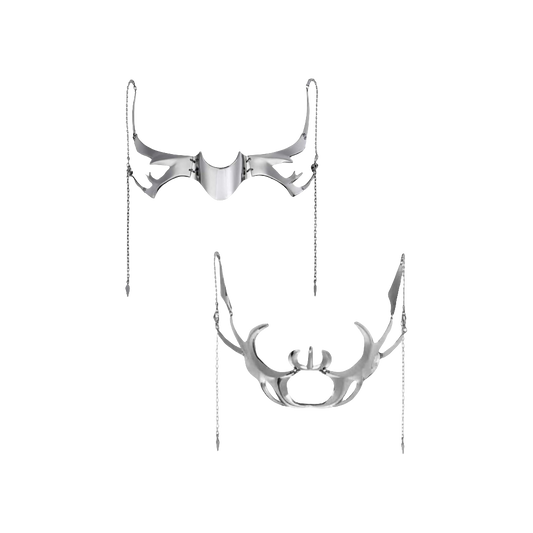 Masque de bijoux futuriste