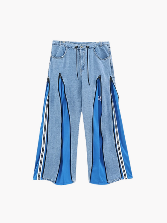 Zipper Stripe Jeans