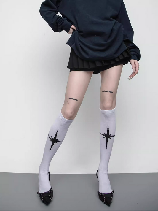 Chaussettes étoiles Y2K