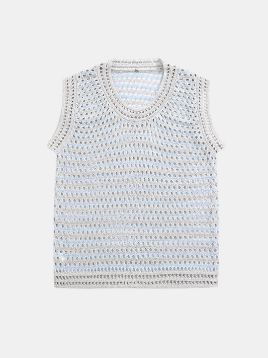 Sleeveless Knitted T-Shirt