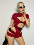 Strapped Cut-Out Bodysuit.