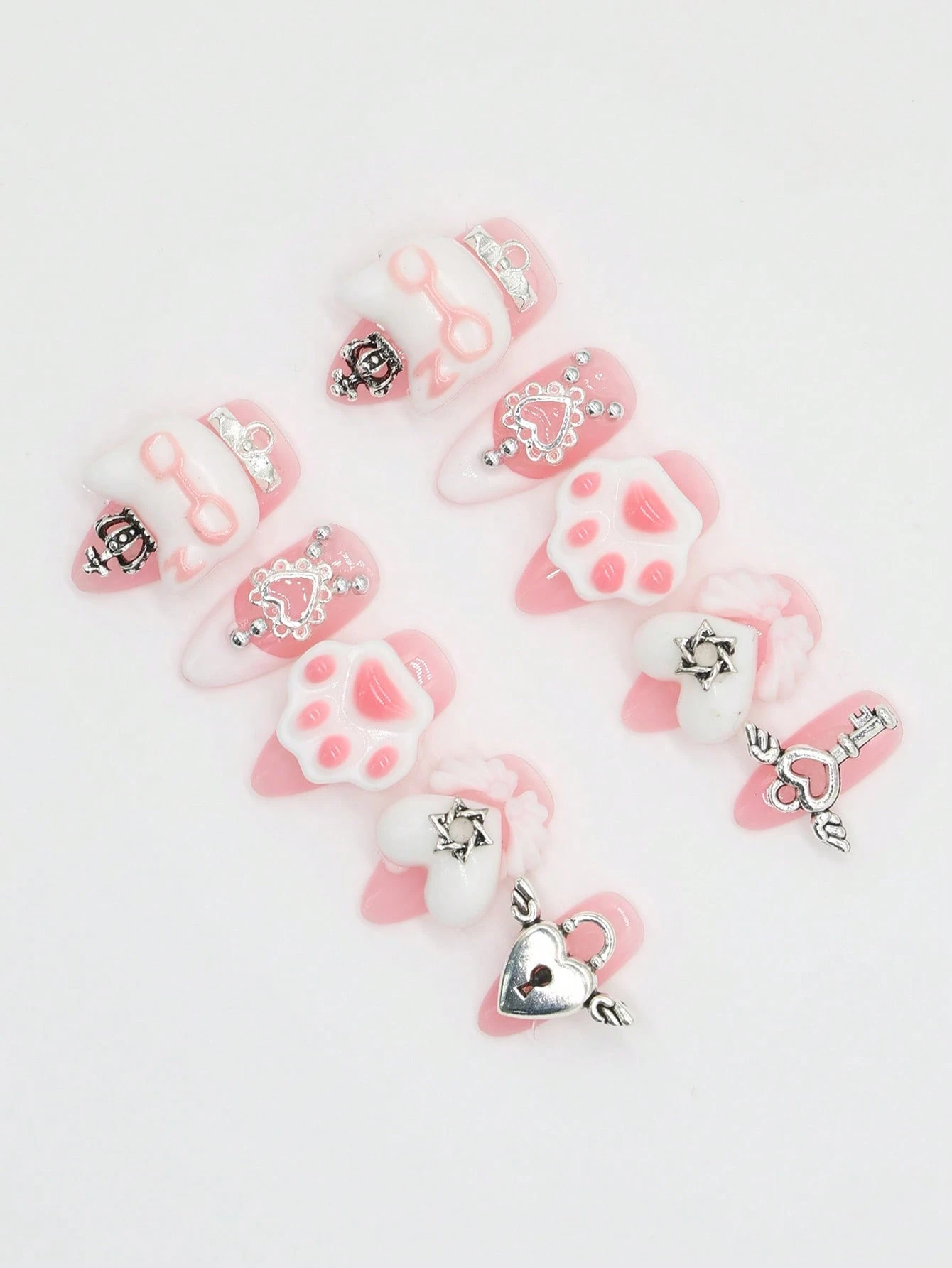 Kawaii 3D Press-On Nails.