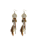 Dreamcatcher Feather Earrings