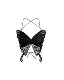 Haut à lacets avec ailes de papillon