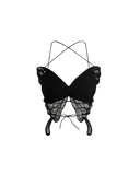 Haut à lacets avec ailes de papillon