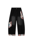 Patchwork Wide Leg Jeans