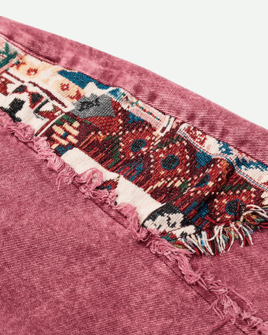 Patchwork Wide Leg Jeans