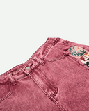 Patchwork Wide Leg Jeans