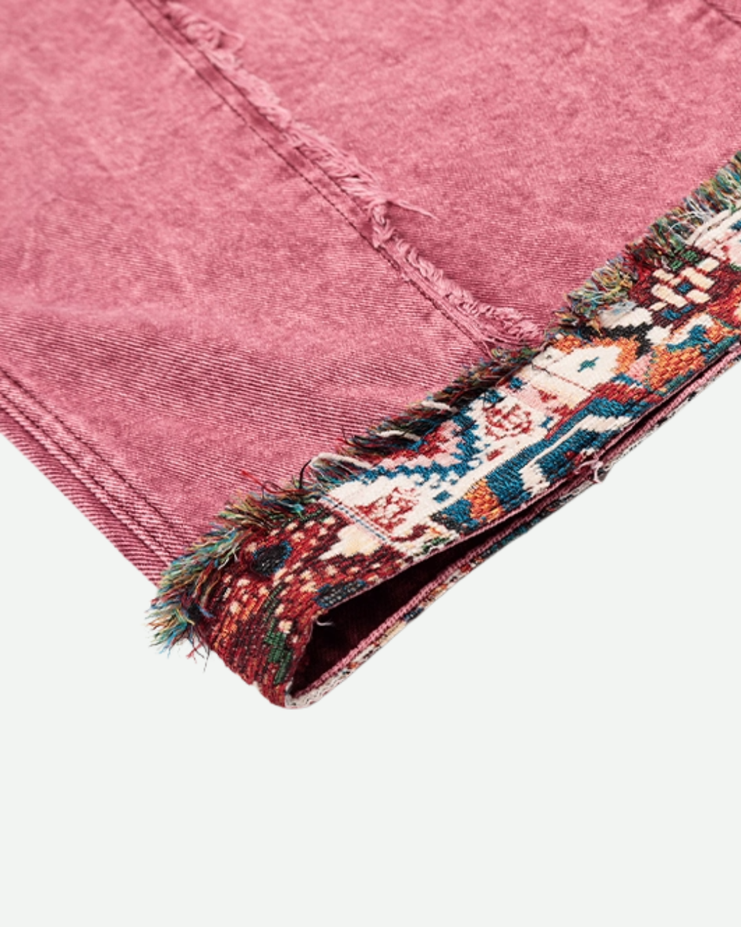 Patchwork Wide Leg Jeans