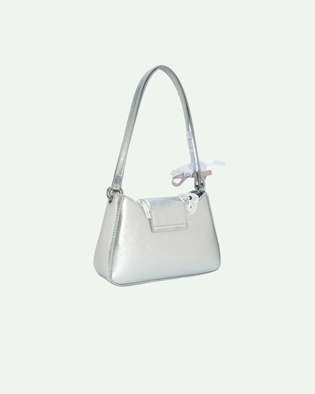 Lace Heart Bow Bag
