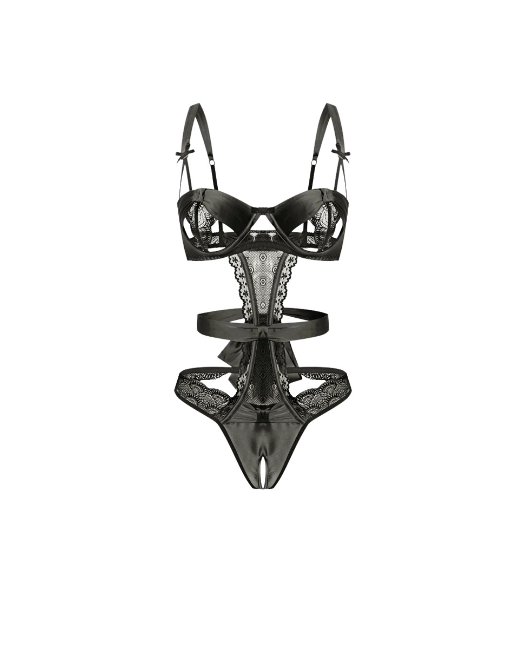 Hollow-Out Lingerie Set