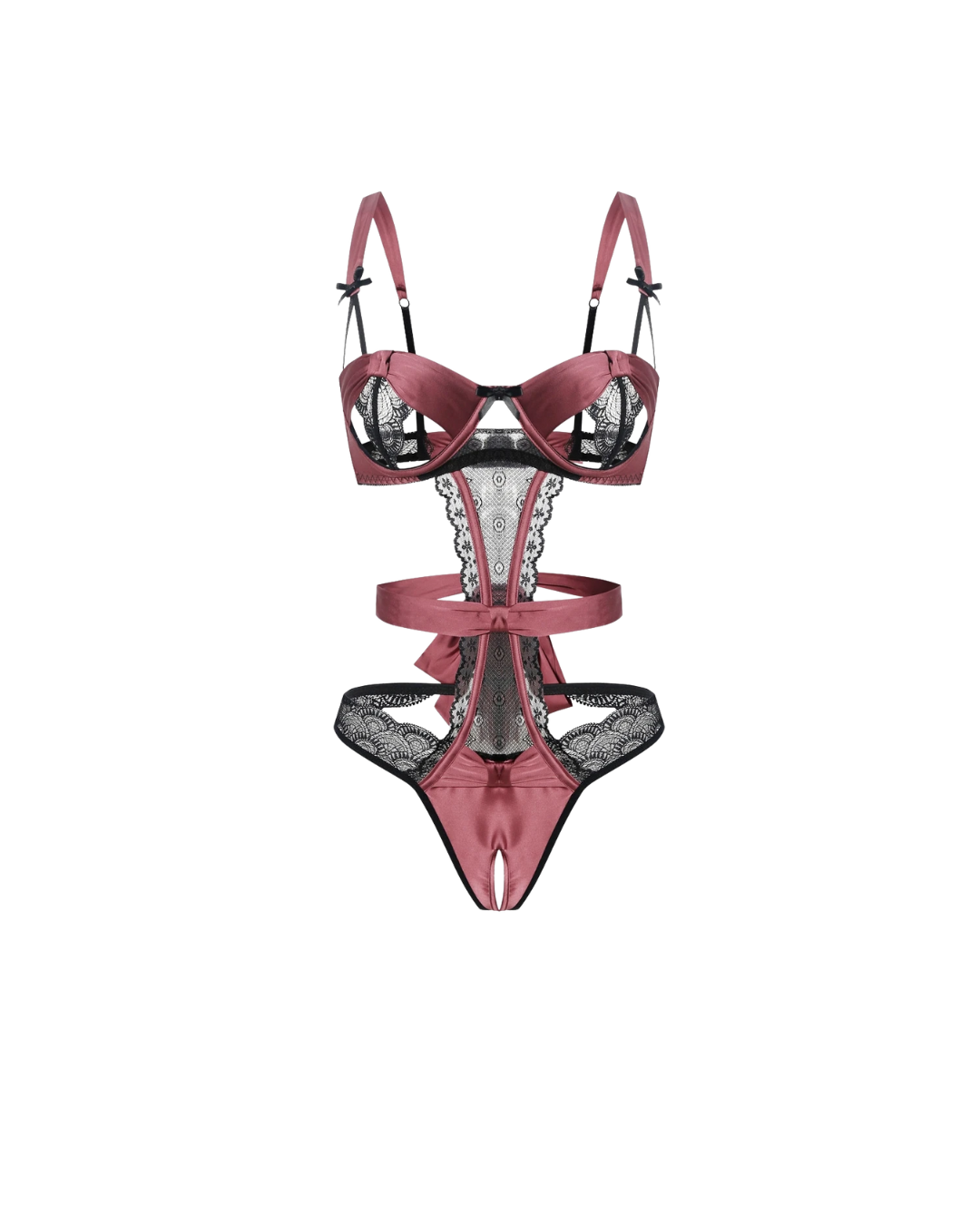 Hollow-Out Lingerie Set