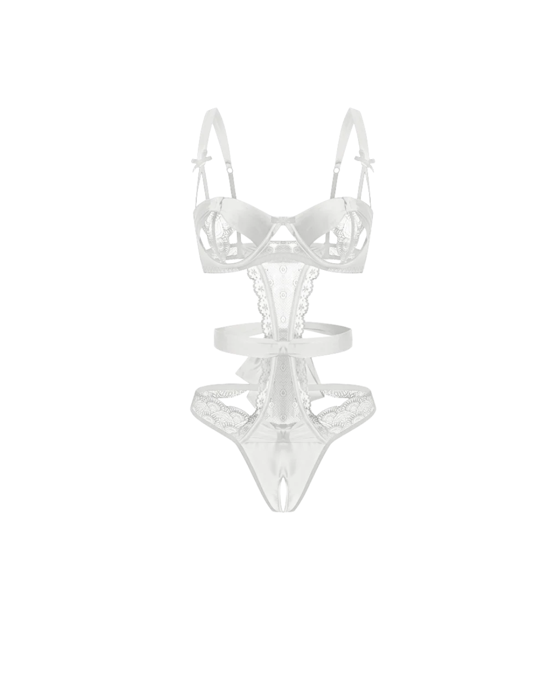 Hollow-Out Lingerie Set